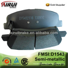 No noise Brake Pad D1543-8751 for Korean car(OE NO.:58101-3XA00)